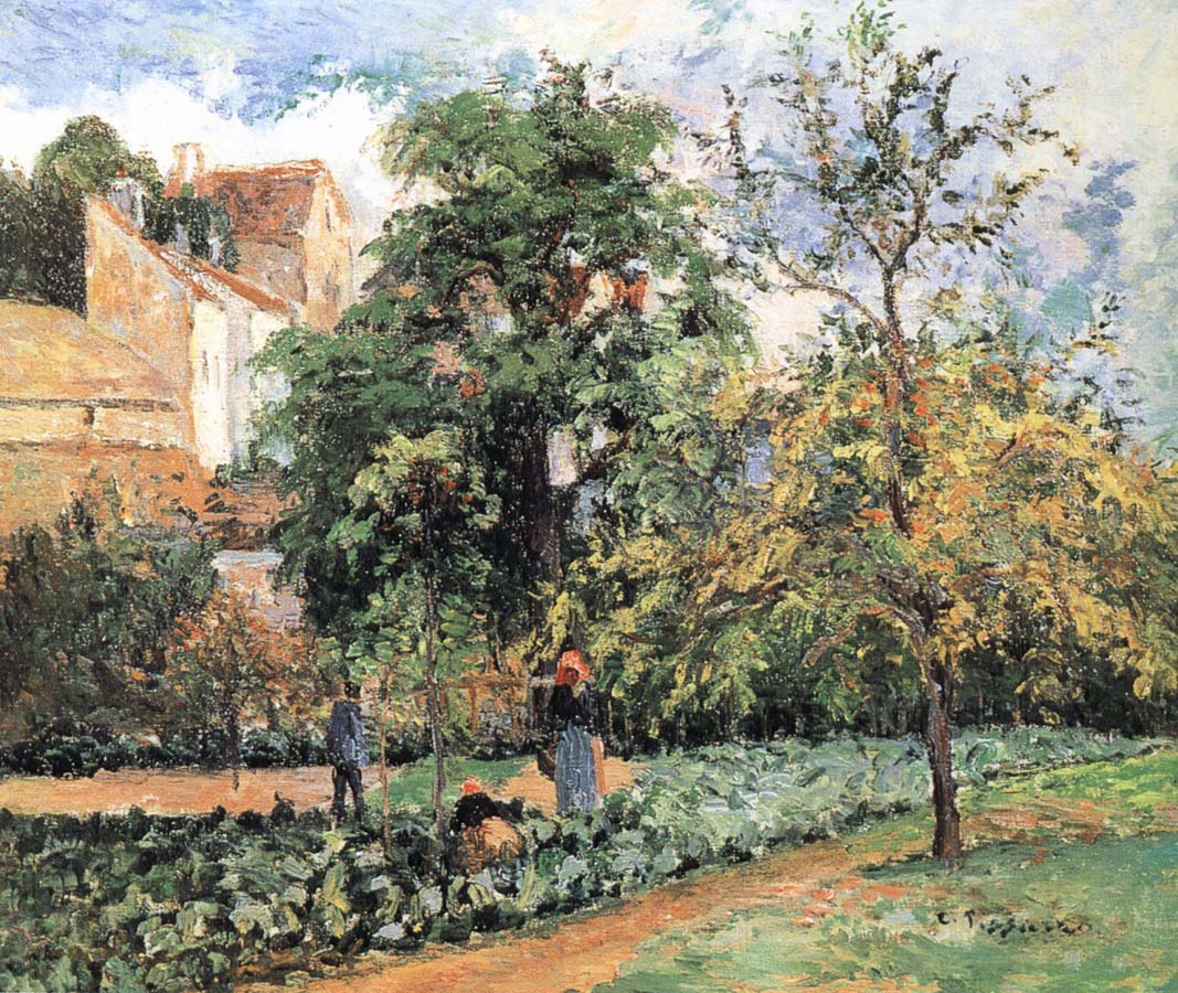 Camille Pissarro Pang plans Schwarz orchards